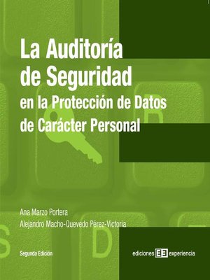 cover image of La auditoría de seguridad en la protección de datos de carácter personal